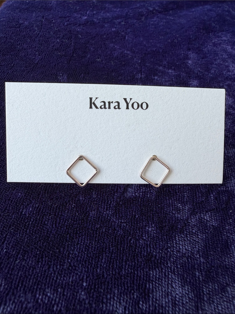 New 925 sterling silver minimalist earrings by Kara Yoo